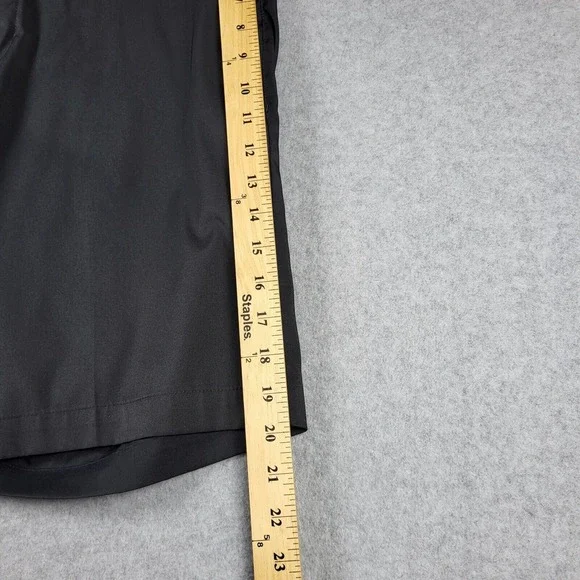 Nike Shorts Men's 34 Black Flat Front Dri-Fit Standard Fit Pockets Golf Casual - Picture 12 of 14